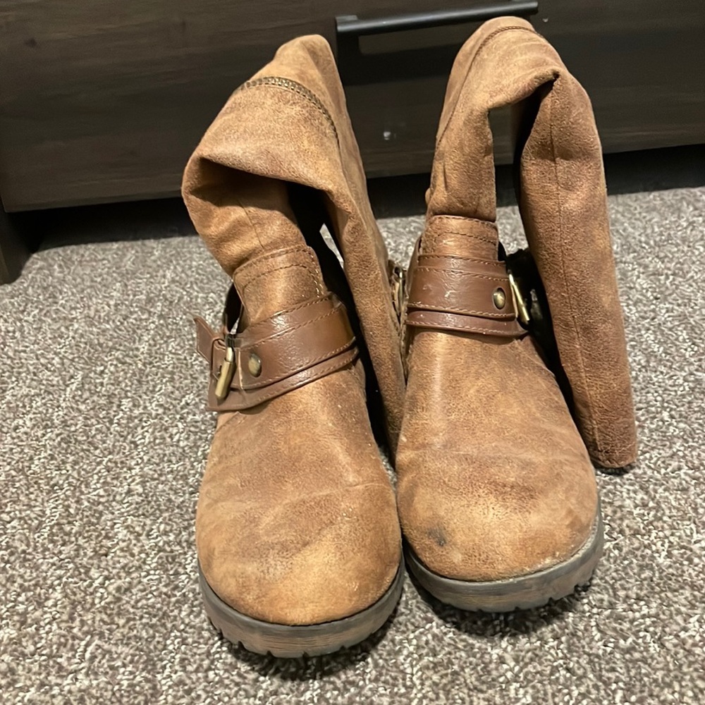 Tall brown boots
